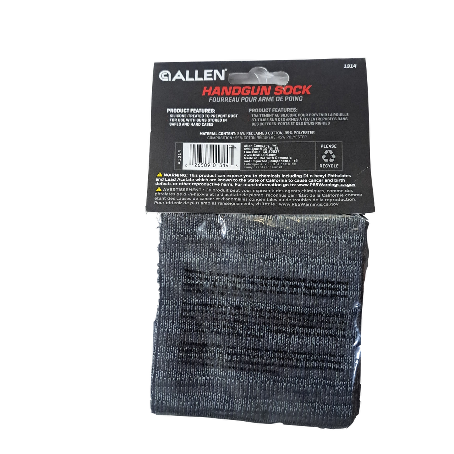 Allen Handgun Sock