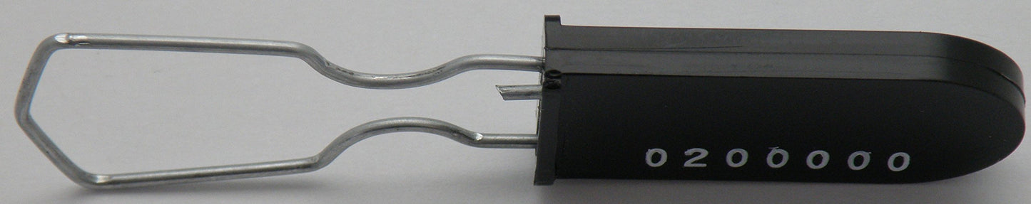 Plastic Wire Padlock Security Seals Sequentially Numbered (Pack of 100)