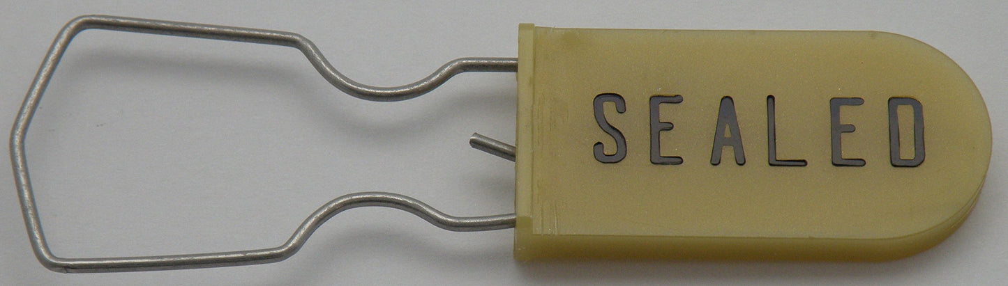 Plastic Wire Padlock Security Seals Sequentially Numbered (Pack of 100)