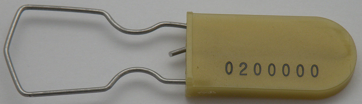 Plastic Wire Padlock Security Seals Sequentially Numbered (Pack of 100)