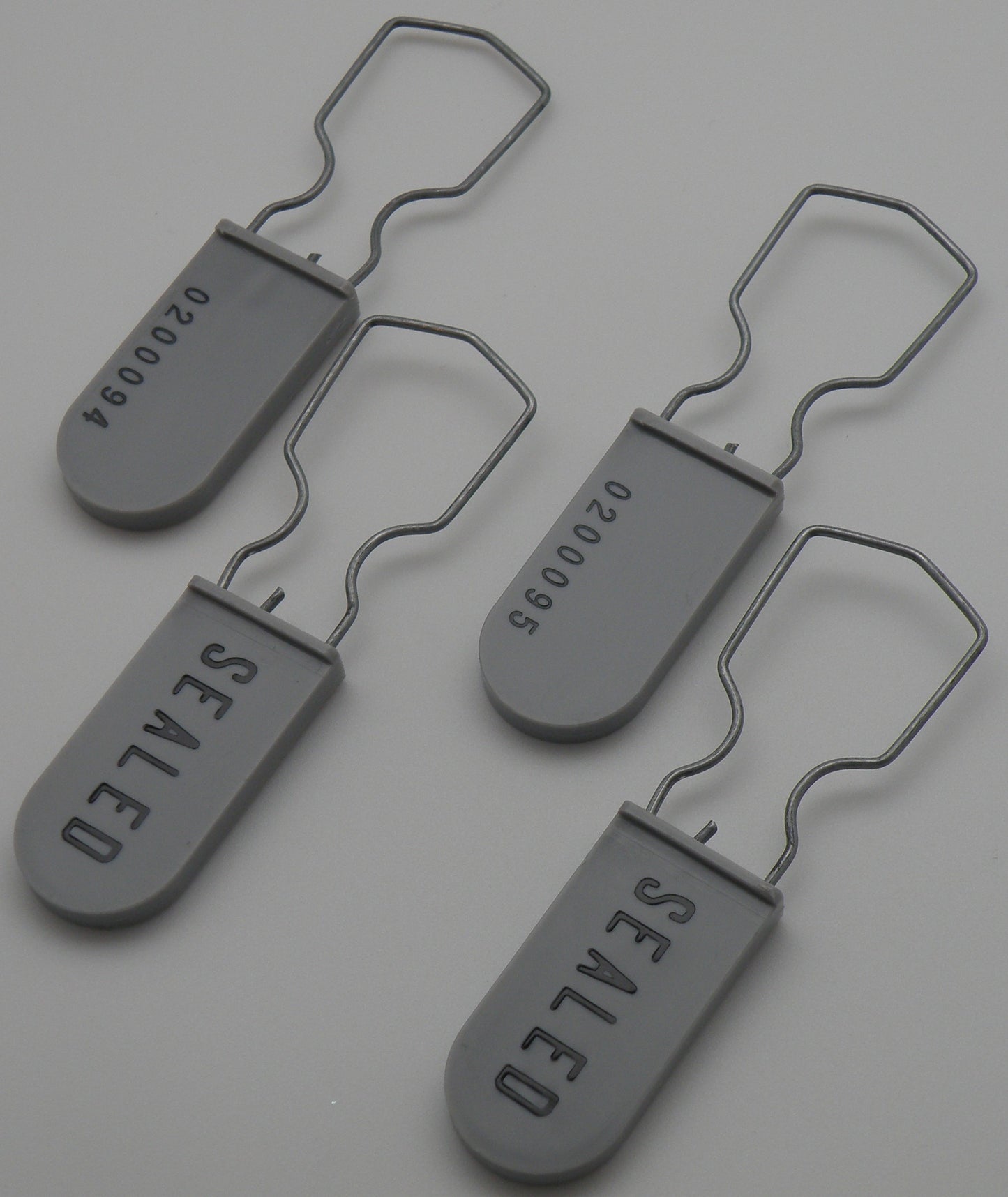 Electric Meter Security Seal Wire Padlock Grey Pack of 25