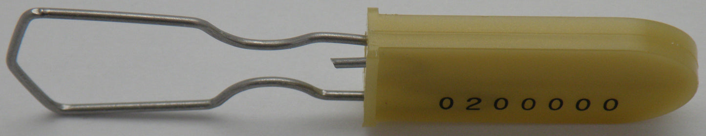 Metal Wire Padlock Security Lockout Tagout Seal Pack of 100 Gold