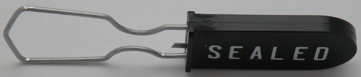 Padlock Metal Wire Security Seal Pack of 100 Black Made In USA