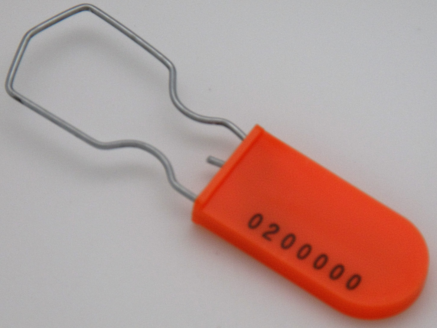 Metal Wire Padlock Security Lockout Tagout Seal Pack of 100 Orange