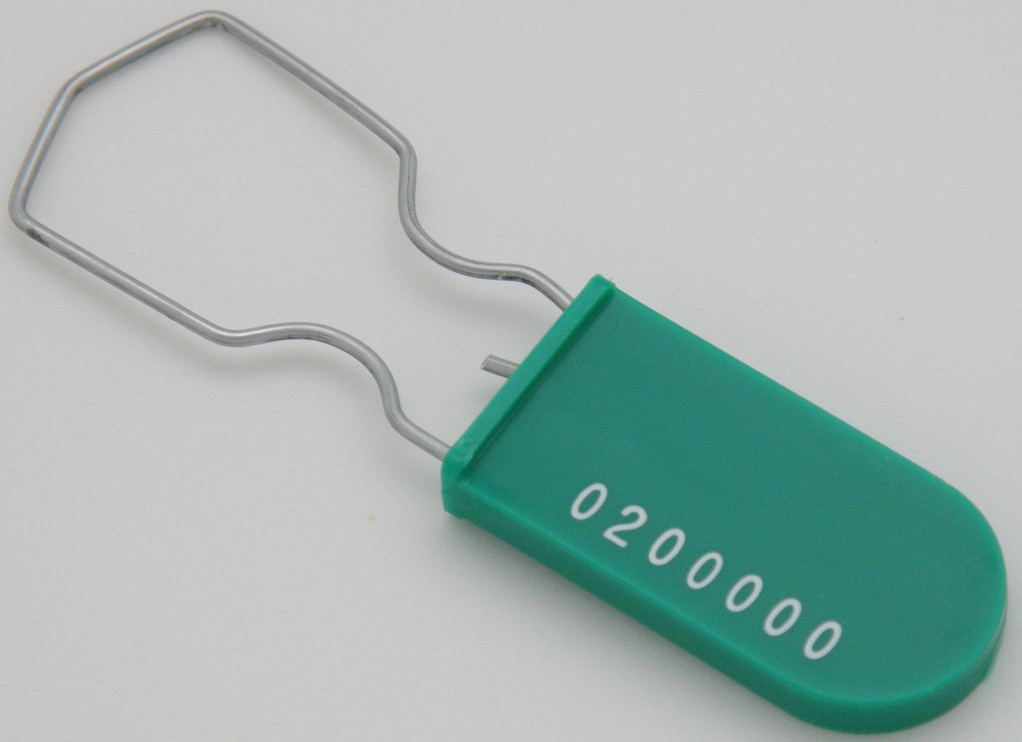 Padlock Metal Wire Security Seal Pack of 10 Green Made In USA