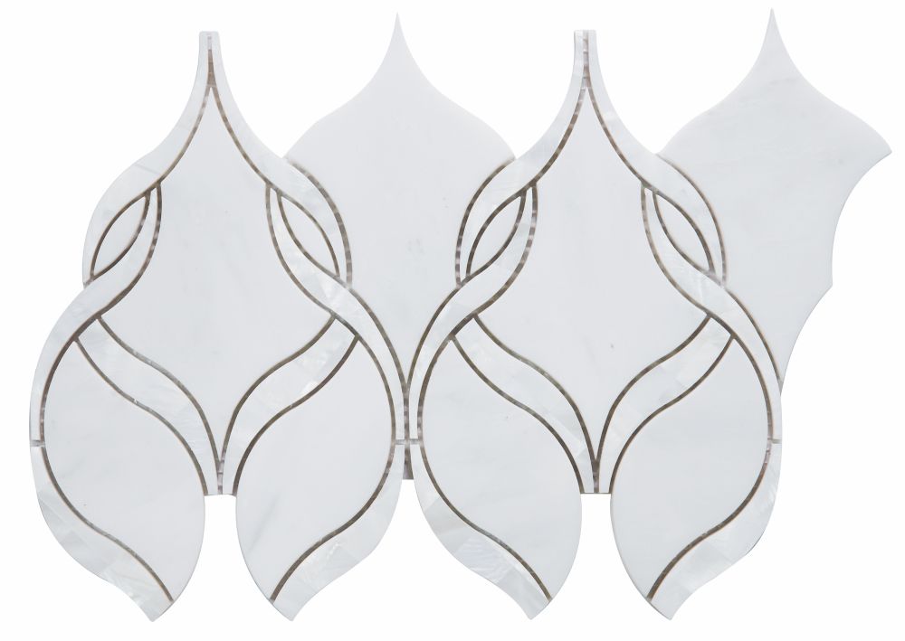 Elysium Mosaics 7.25 x 12 Prestige Pearl Tile