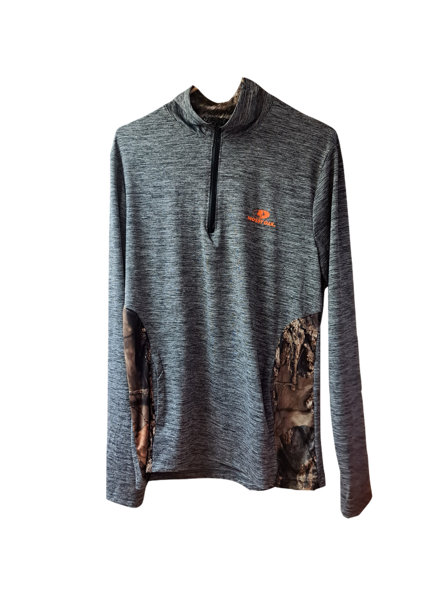 Mossy Oak Gray Zipneck Pull-over