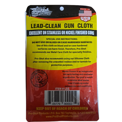 Pro-Shot Products Lead-Clean Gun Cloth