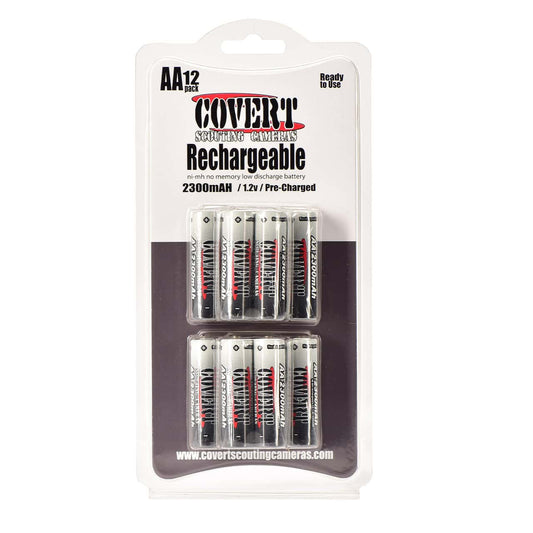 12 Pack AA Rechargeable Batteries 2300 mAH 1.2V