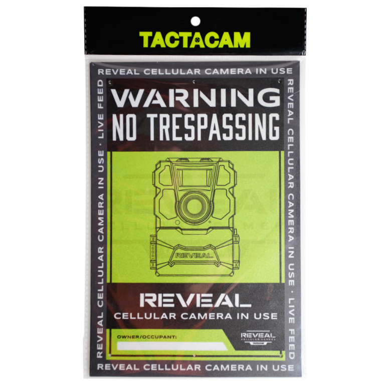 Tactacam Reveal 3 pack Posted No Trespassing Signs