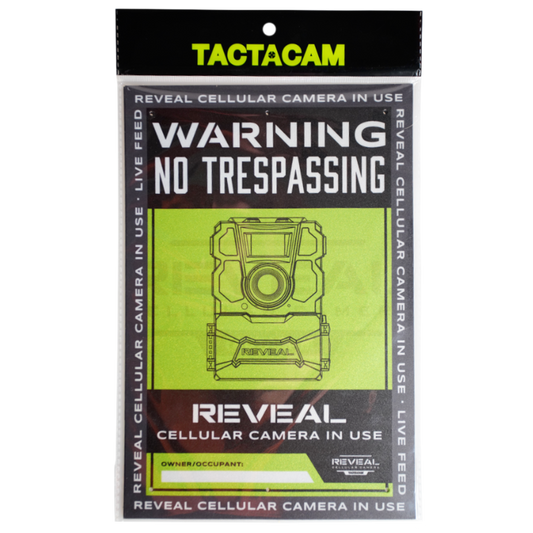 Tactacam Reveal 3 pack Posted No Trespassing Signs