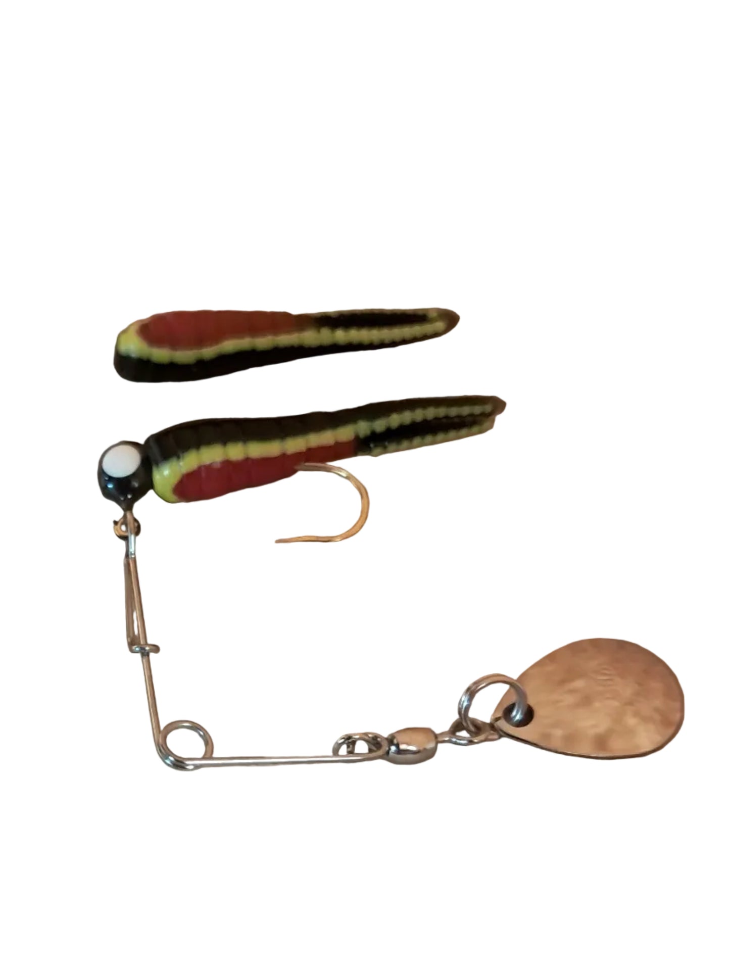 Betts Spin Split Tail Grub Red/Black/Yellow 1/32 oz