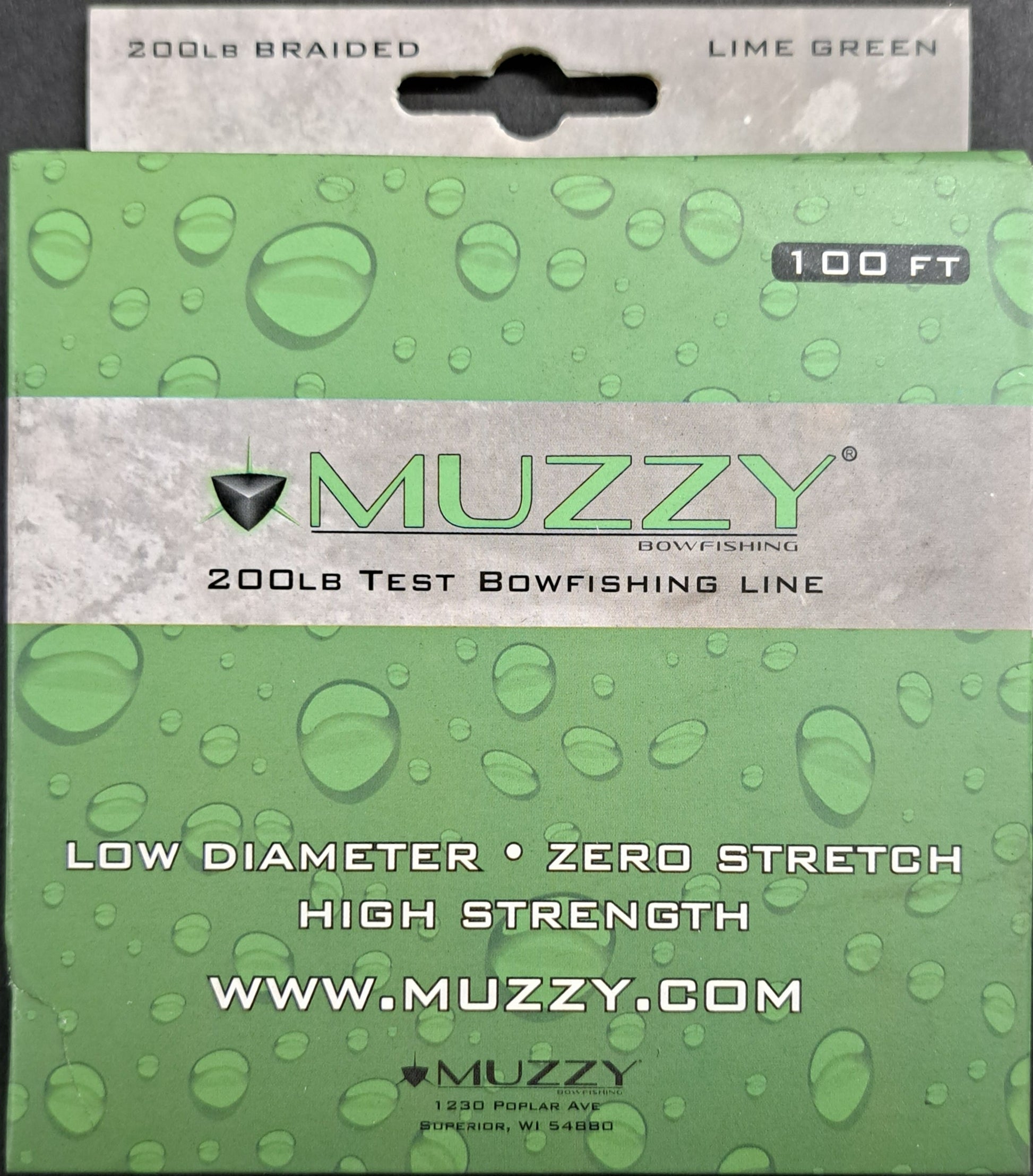 Muzzy Bowfishing 200 lb test fishing line Lime Green – AZippysale