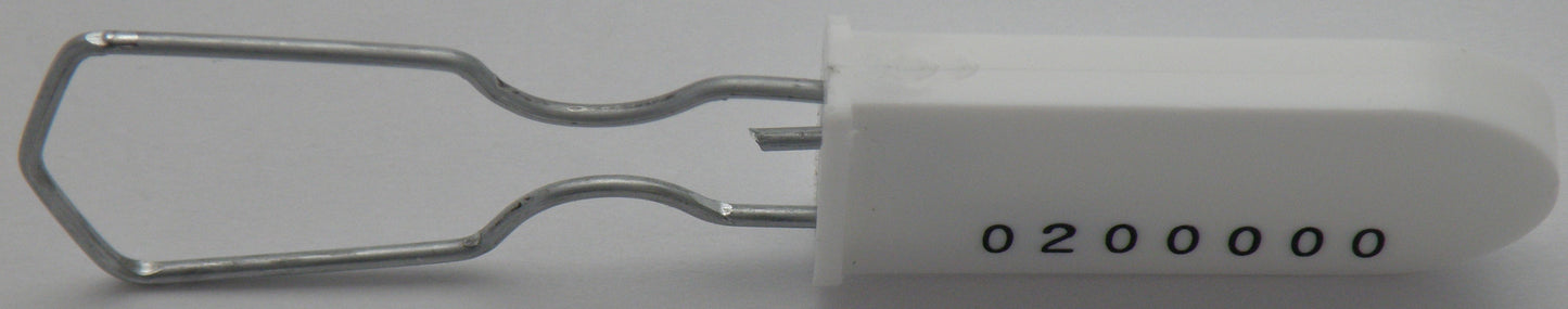 100 White Electric Meter Security Seal Wire Padlock
