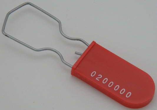 Electric Utility Meter Tag Security Padlock Seal Pack of 25 Red