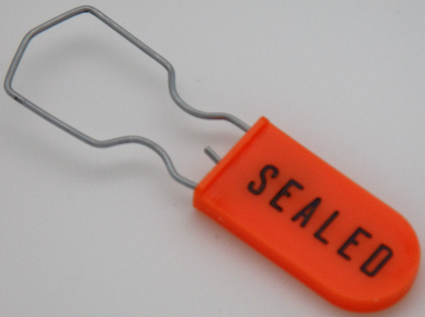 Metal Wire Padlock Security Lockout Tagout Seal Pack of 100 Orange