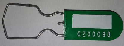 100 Green Inspector Inspection Tags Plastic Padlock Security Seal Marked Inspected