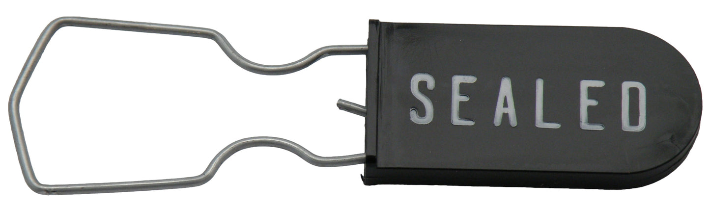 Padlock Metal Wire Security Seal Pack of 100 Black Made In USA