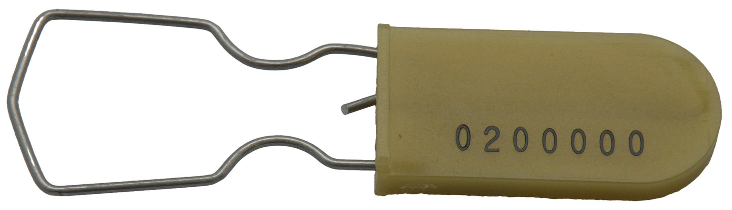Metal Wire Padlock Security Lockout Tagout Seal Pack of 100 Gold